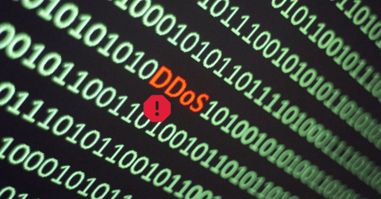DDos Attack detected on screen