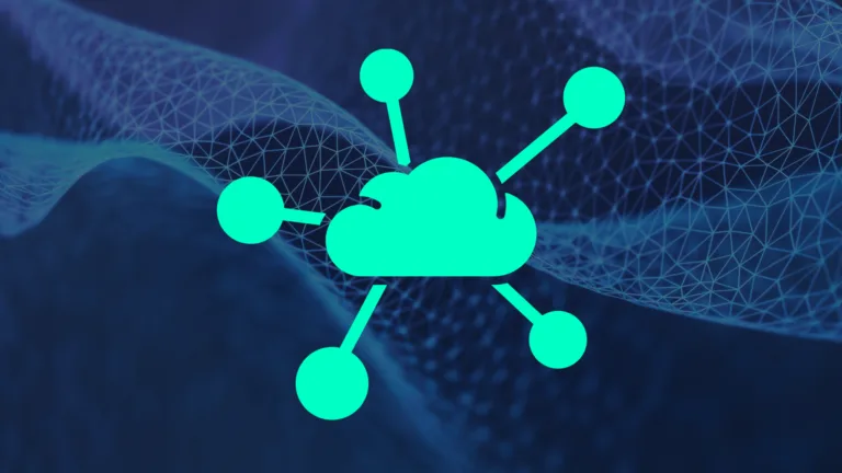 Graphic showing a multi cloud network